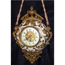 French hanging wall  clock porcelain case  #2276554