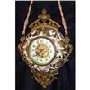 Image 1 : French hanging wall  clock porcelain case  #2276554