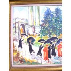 Giovinai Margot Oil on Canvas Procession #2276703