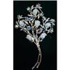 Image 1 : STUNNING BLUE RHINESTONE BROOCH FLOWERS #2297298