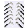 Image 1 : 12 BRAND NEW SILVERTONE WALKING CANES STICKS #2297637