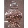 Image 1 : Repousse TEA Caddy LION Finial SP - ANTIQUE -  #2297714