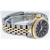 Image 5 : Rolex Ladies 2 Tone Black Tapestry Fluted Bezel Datejust Wristwatch