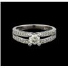 Image 2 : 0.77 ctw Diamond Ring - 14KT White Gold