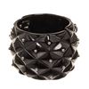 Image 2 : Chanel Black Enamel Stud Cuff Bracelet