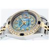 Image 5 : Rolex Ladies 2 Tone Blue MOP Diamond & Sapphire Datejust 26MM Oyster Perpetaul