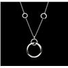 Image 2 : 1.01 ctw Diamond Necklace - 14KT White Gold