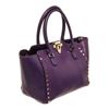 Image 2 : Valentino Purple Leather Garavani Rock Tote Bag