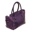 Image 3 : Valentino Purple Leather Garavani Rock Tote Bag