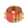 Image 3 : Hermes Gold Leather CDC Bracelet