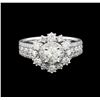 Image 2 : 14KT White Gold 1.89 ctw Diamond Ring
