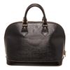 Image 1 : Louis Vuitton Black Epi Leather Alma Satchel Bag