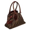 Image 2 : Fendi Brown Canvas Leather Tote Bag