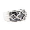 Image 1 : 2.91 ctw Black and White Diamond Ring - 14KT White Gold