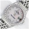 Image 1 : Rolex Ladies Stainless Steel Pink MOP Diamond 26MM Oyster Perpetaul Datejust Wit