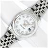 Image 2 : Rolex Ladies Stainless Steel White Diamond Quickset Datejust Wristwatch With Rol