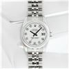 Image 3 : Rolex Ladies Stainless Steel White Diamond Quickset Datejust Wristwatch With Rol
