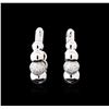 Image 1 : 0.28 ctw Diamond Earrings - 14KT White Gold