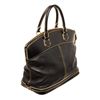 Image 3 : Louis Vuitton Black Suhali Leather Lockit MM Satchel Bag