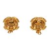 Image 2 : Chanel Gold CC Rhinestone Earrings