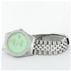 Image 5 : Rolex Mens Stainless Steel Green Diamond 36MM Oyster Perpetual Datejust