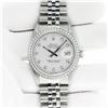 Image 3 : Rolex Mens 36 Silver Diamond Stainless Steel With Rolex Box