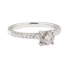 Image 1 : 1.07 ctw Diamond Ring - 18KT White Gold