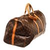 Image 2 : Louis Vuitton Brown Monogram Canvas Keepall 60cm Travel Bag