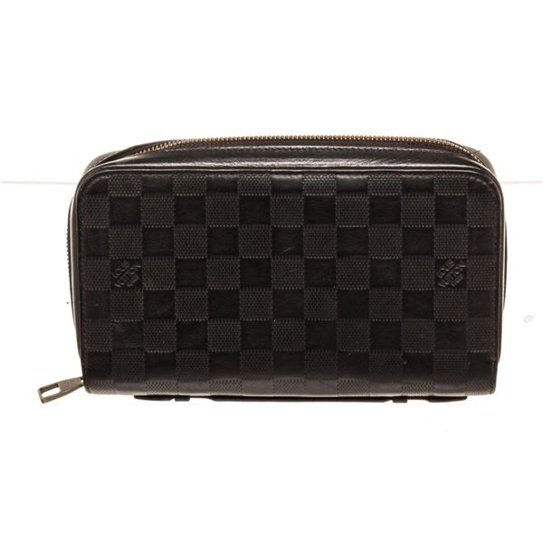 Louis Vuitton Black Damier Canvas Zippy XL Organizer Wallet