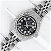 Image 2 : Rolex Ladies Stainless Steel 26MM Black Diamond Lugs Datejust Wristwatch Service