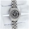 Image 3 : Rolex Ladies Stainless Steel 26MM Black Diamond Lugs Datejust Wristwatch Service