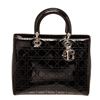 Image 1 : Christian Dior Black Leather Lady Handbag