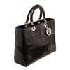 Image 2 : Christian Dior Black Leather Lady Handbag