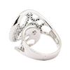 Image 3 : 1.17 ctw Black and White Diamond Ring - 18KT White Gold