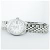 Image 5 : Rolex Ladies Stainless Steel White Diamond Quickset Datejust Wristwatch
