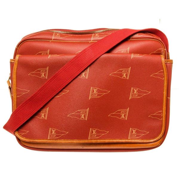 Louis Vuitton Red Canvas Cup Bosphore Calvi Messenger Bag