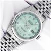 Image 2 : Rolex Mens Stainless Steel Ice Blue Diamond Oyster Perpetual 36MM Datejust Wrist