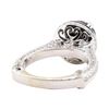 Image 3 : 2.40 ctw Black Diamond and Diamond Ring - 14KT White Gold