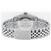 Image 7 : Rolex Mens Stainless Steel Black Baguette Diamond Dial & Sapphire Datejust Wrist