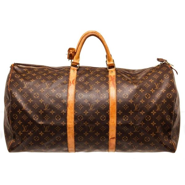 Louis Vuitton Brown Monogram Canvas Keepall 60cm Travel Bag