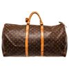 Image 1 : Louis Vuitton Brown Monogram Canvas Keepall 60cm Travel Bag