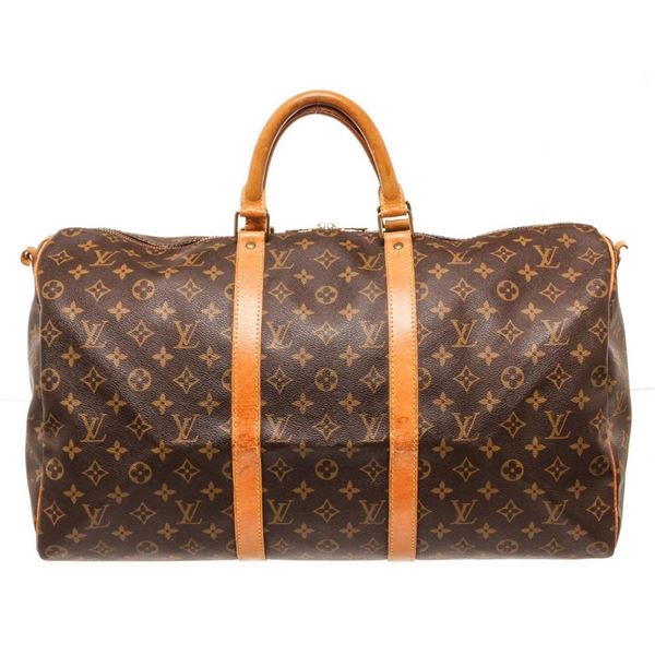 Louis Vuitton Brown Monogram Keepall 50cm Travel Bag