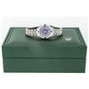 Image 4 : Rolex Ladies Stainless Steel Diamond Lugs Royal Blue String VVS Diamond Datejust