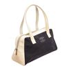 Image 2 : Chanel Cream Navy Blue Patent Trim Tote Bag