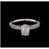 Image 2 : 18KT White Gold EGL USA Certified 1.92 ctw Diamond Ring