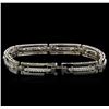 Image 2 : 0.95 ctw Diamond Bracelet - 14KT White Gold