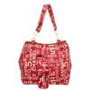 Image 1 : Chanel Red Canvas Logo Tote Bag
