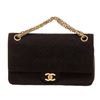 Image 1 : Chanel Black Leather Classic Double Flap Bag
