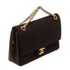 Image 2 : Chanel Black Leather Classic Double Flap Bag