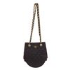 Image 1 : Chanel Navy Blue Denim Vintage Chain Shoulder Handbag